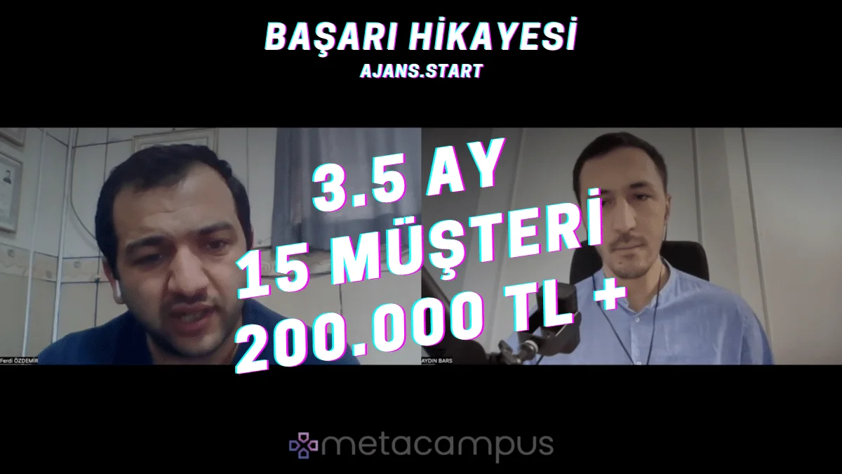 Başarı hikayesi 3.5 ay 15 müşteri 200.000 TL